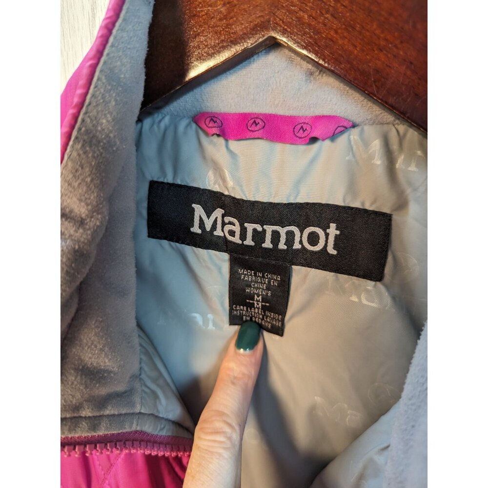 Marmot Medium Kitzbuhel Insulated Vest in Pink and Black Size Medium Quilted - Picture 6 of 6